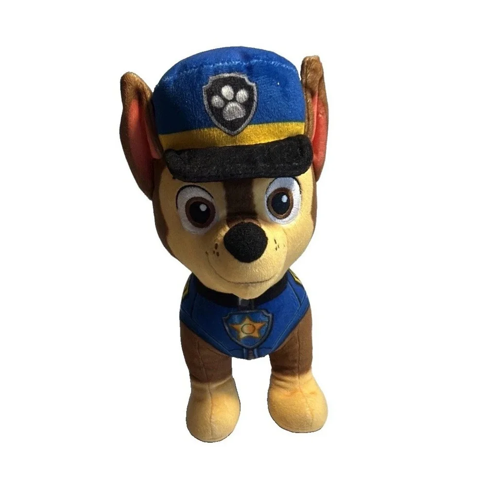 PAW PATROL Spin Master Stuffed Animal CHASE German Shepherd Dog 8" Plush Toy - Picture 2 of 7
